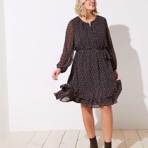 Loft Plus Meadow Ruffle Dress NWT